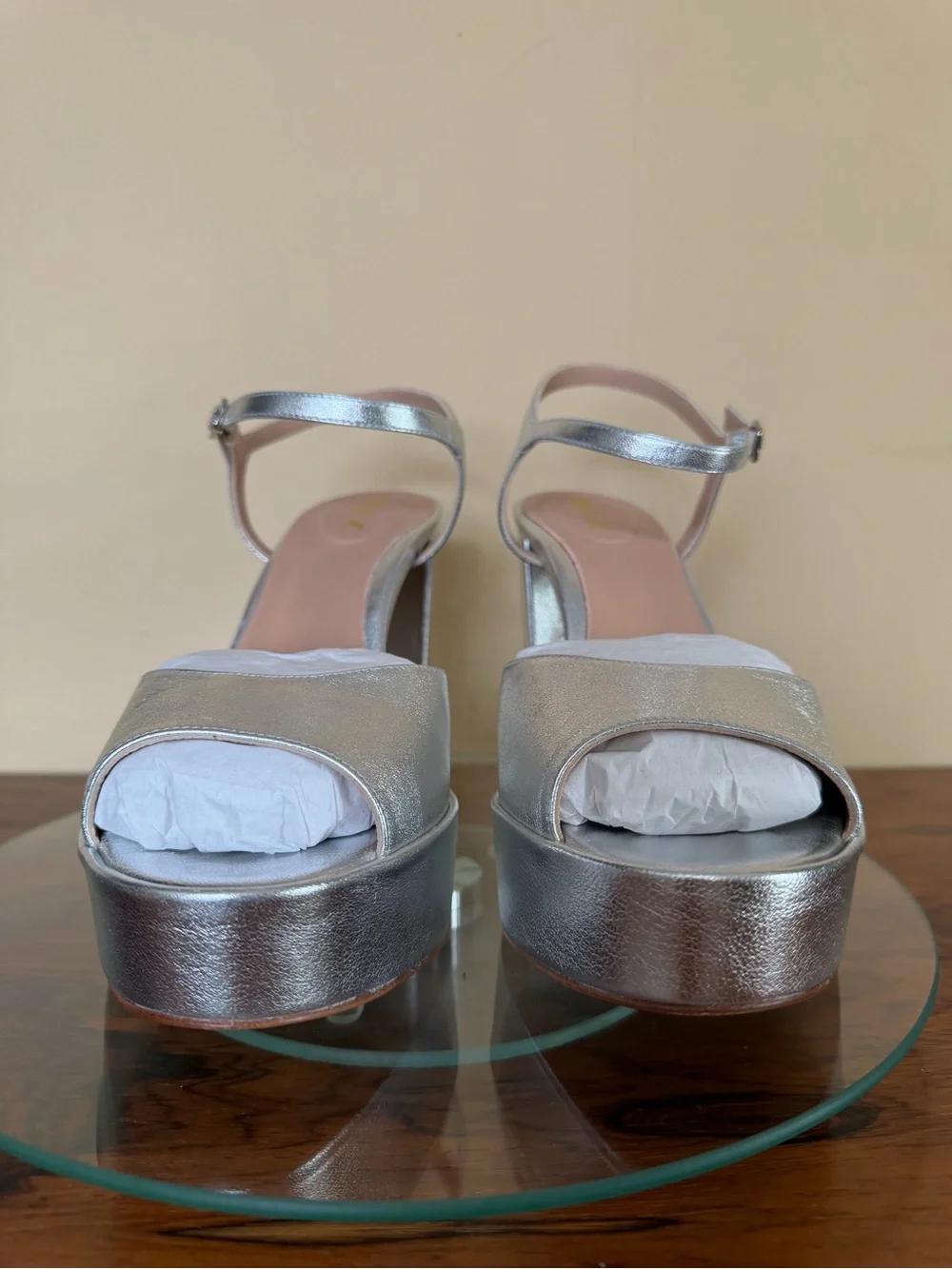 Inez Camilla heels in silver size 10.5 M